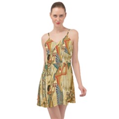 Egyptian Man Sun God Ra Amun Summer Time Chiffon Dress