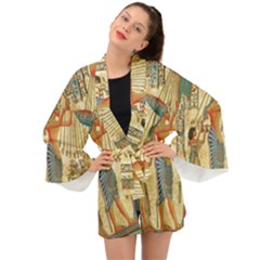 Egyptian Man Sun God Ra Amun Long Sleeve Kimono