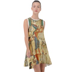 Egyptian Man Sun God Ra Amun Frill Swing Dress