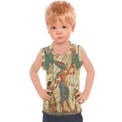 Egyptian Man Sun God Ra Amun Kids  Sport Tank Top