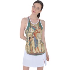 Egyptian Man Sun God Ra Amun Racer Back Mesh Tank Top