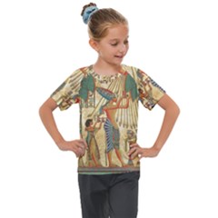 Egyptian Man Sun God Ra Amun Kids  Mesh Piece Tee