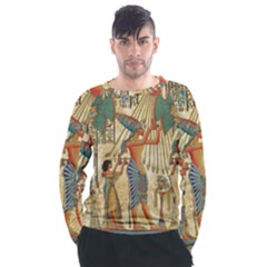 Egyptian Man Sun God Ra Amun Men s Long Sleeve Raglan Tee