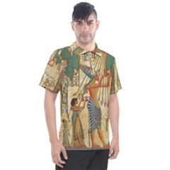 Egyptian Man Sun God Ra Amun Men s Polo Tee