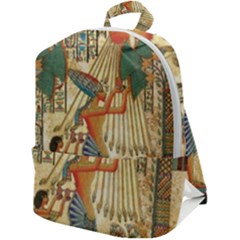 Egyptian Man Sun God Ra Amun Zip Up Backpack by Celenk