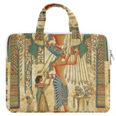 Egyptian Man Sun God Ra Amun MacBook Pro 16  Double Pocket Laptop Bag 