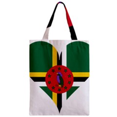 Heart Love Flag Antilles Island Zipper Classic Tote Bag by Celenk