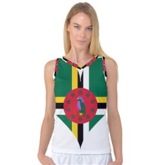 Heart Love Flag Antilles Island Women s Basketball Tank Top