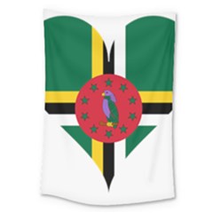 Heart Love Flag Antilles Island Large Tapestry by Celenk