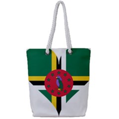 Heart Love Flag Antilles Island Full Print Rope Handle Tote (small) by Celenk