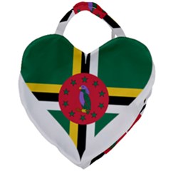 Heart Love Flag Antilles Island Giant Heart Shaped Tote by Celenk