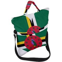 Heart Love Flag Antilles Island Fold Over Handle Tote Bag by Celenk