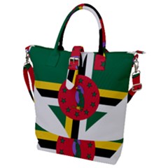 Heart Love Flag Antilles Island Buckle Top Tote Bag by Celenk