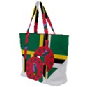 Heart Love Flag Antilles Island Zip Up Canvas Bag View1