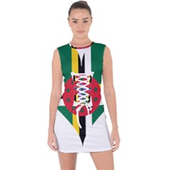 Heart Love Flag Antilles Island Lace Up Front Bodycon Dress by Celenk