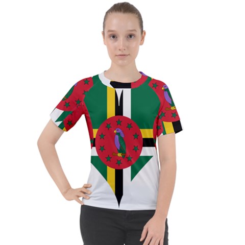 Heart Love Flag Antilles Island Women s Sport Raglan Tee by Celenk