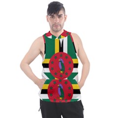 Heart Love Flag Antilles Island Men s Sleeveless Hoodie by Celenk