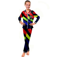 Graphic Design Computer Graphics Kid s Satin Long Sleeve Pajamas Set by Celenk