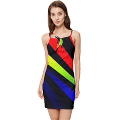 Graphic Design Computer Graphics Summer Tie Front Dress by Celenk