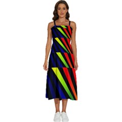 Graphic Design Computer Graphics Sleeveless Shoulder Straps Boho Dress by Celenk