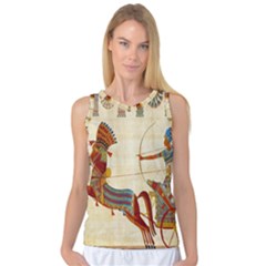 Egyptian Tutunkhamun Pharaoh Design Women s Basketball Tank Top