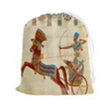 Egyptian Tutunkhamun Pharaoh Design Drawstring Pouch (2XL) View1