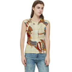 Egyptian Tutunkhamun Pharaoh Design Women s Raglan Cap Sleeve Tee by Celenk