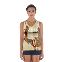 Egyptian Tutunkhamun Pharaoh Design Sport Tank Top  by Celenk