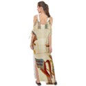 Egyptian Tutunkhamun Pharaoh Design Maxi Chiffon Cover Up Dress View2