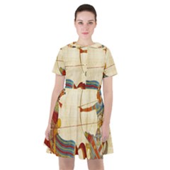 Egyptian Tutunkhamun Pharaoh Design Sailor Dress by Celenk