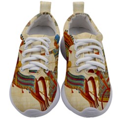 Egyptian Tutunkhamun Pharaoh Design Kids Athletic Shoes by Celenk