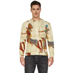 Egyptian Tutunkhamun Pharaoh Design Men s Fleece Sweatshirt by Celenk