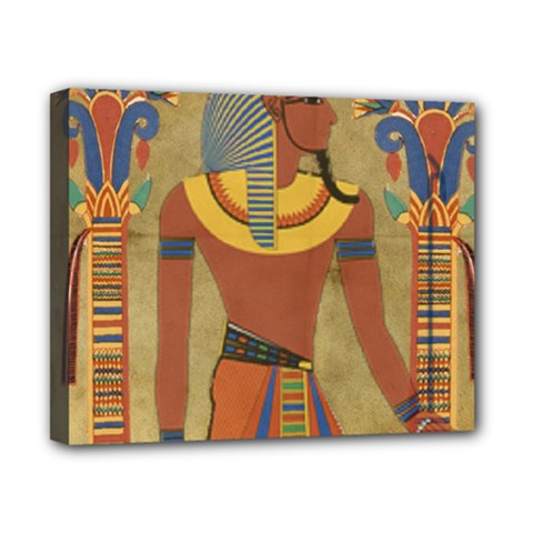 Egyptian Tutunkhamun Pharaoh Design Canvas 10  X 8  (stretched) by Celenk