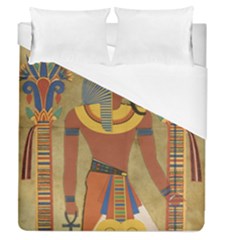 Egyptian Tutunkhamun Pharaoh Design Duvet Cover (queen Size) by Celenk