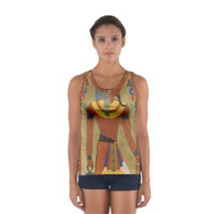 Egyptian Tutunkhamun Pharaoh Design Sport Tank Top  by Celenk