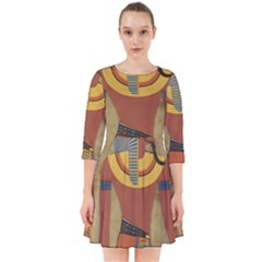 Egyptian Tutunkhamun Pharaoh Design Smock Dress by Celenk