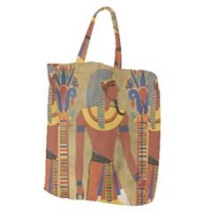 Egyptian Tutunkhamun Pharaoh Design Giant Grocery Tote by Celenk