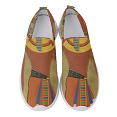 Egyptian Tutunkhamun Pharaoh Design Women s Slip On Sneakers by Celenk