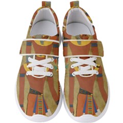 Egyptian Tutunkhamun Pharaoh Design Men s Velcro Strap Shoes by Celenk