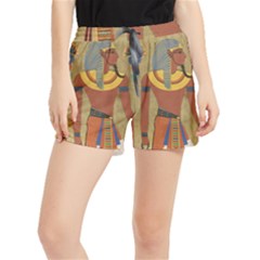 Egyptian Tutunkhamun Pharaoh Design Women s Runner Shorts by Celenk