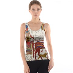 Egyptian Tutunkhamun Pharaoh Design Tank Top by Celenk