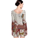 Egyptian Tutunkhamun Pharaoh Design Long Sleeve Bodycon Dress View2