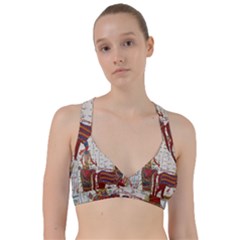 Egyptian Tutunkhamun Pharaoh Design Sweetheart Sports Bra by Celenk