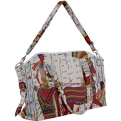 Egyptian Tutunkhamun Pharaoh Design Canvas Crossbody Bag by Celenk