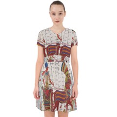 Egyptian Tutunkhamun Pharaoh Design Adorable In Chiffon Dress by Celenk