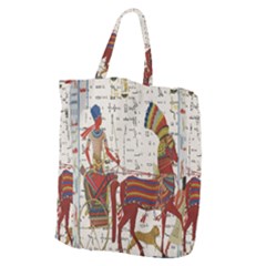 Egyptian Tutunkhamun Pharaoh Design Giant Grocery Tote by Celenk