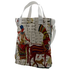 Egyptian Tutunkhamun Pharaoh Design Canvas Messenger Bag by Celenk