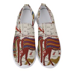 Egyptian Tutunkhamun Pharaoh Design Women s Slip On Sneakers by Celenk