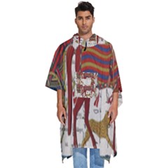 Egyptian Tutunkhamun Pharaoh Design Men s Hooded Rain Ponchos by Celenk