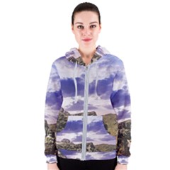 Mountain Snow Landscape Winter Women s Zipper Hoodie by Celenk